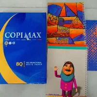 دفتر 60/100 برگ و کاغذ A4 کپی مکس 500