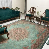 فرش ۹ متری ابریشم نما محتشم کاشان