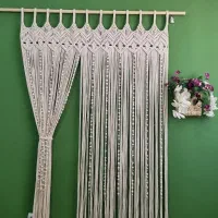 پرده و دیوارکوب مکرومه
