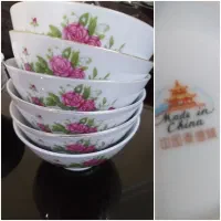کاسه آبگوشت خوری گل سرخی،سینی پیوتر،یخدان فرانسه