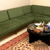 مبلمان راحتی یک ست و یک کاناپه تکی