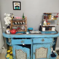میز سماور با دکوری پتینه
