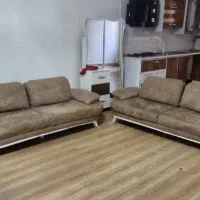 مبل راحتی ۸ نفره کرم تند
