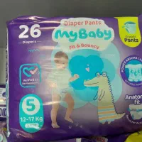پوشک شورتی نوسایز۵.و۶ افسریه