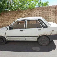 پراید مدل ۷۸ دور خط وخش شاسی جلو یک طرف خورده