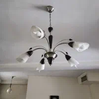 لوستر چوبی و فلزی