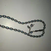 تسبیح نقره و فیروزه