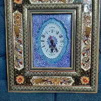 ساعت دیواری خاتم کاری