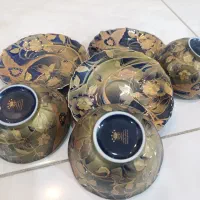 سرویس چینی آنتیک سرمه ای