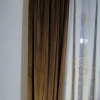 فروش پردده جنس حریر گلدار