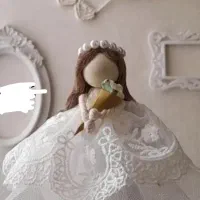 عروسک مکرومه عروس