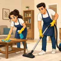 زوج نظافتچی منزل و ویلا  تنکابن تا نوشهر