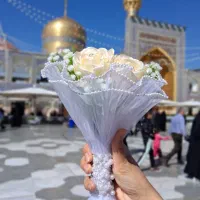 دسته گل عروس.گل ربانی