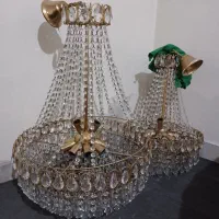 دوعدد لوستر کرستال ۱۱ شاخ و۸ شاخ