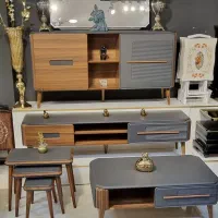 کنسول و میزتلویزیون چوبی و ام دی اف وکیوم کد۳۳