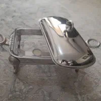 سوفله مستطیل استیل نگین دار