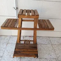 پایه گل چوبی نو