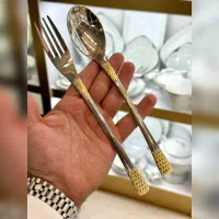قاشق چنگال unique براق بدون رنگ ثابث دهنه اروپایی