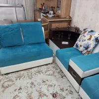 یک دست مبل  تمیزوسالم ویک دستگاه پرس سینه