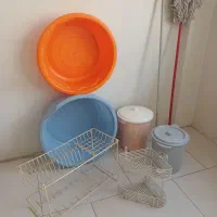 لگن طی سطل زباله پرده حمام و...