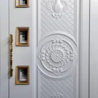 درب طرحدار الماس و ریل چینی