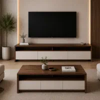 میز تلویزیون و جلومبلی مدل ونوس