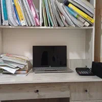 تخت خواب ام دی اف دوطبقه همراه کتابخانه