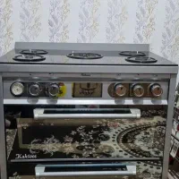 اجاق گاز طرح فر صفحه شیشه ای