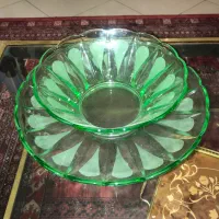 میوه خوری شیرینی خوری کریستال چک قدیمی