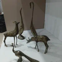 حیوانات برنجی قلم کاری شده دست کار اصفهان
