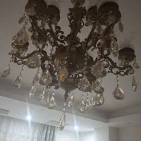 لوستر اذر برنز سنگینی قندان برنز و جا دستمالی