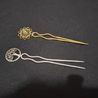 کانزاشی یا پین مو دوشاخ فلز هندی رنگ ثابت