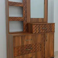 میز آرایش آینه ریلی MDF شیک
