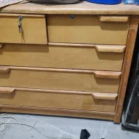 دراور چوبی و آینه