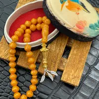 تسبیح کهربا بالتیک طبیعی مثقالی کلکسیونی