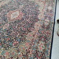 یک تخته فرش 12متری سورمه ای کرمان  طرح 700
