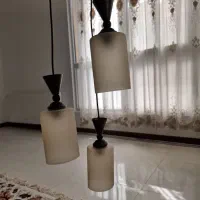 لوستر کرم قهوه ای نو