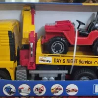 کامیون یدک کش با جیپ برند bruder اصل آلمان