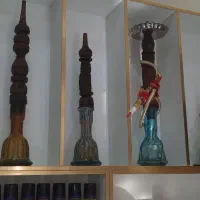 قلیون تنه چوبی گردو