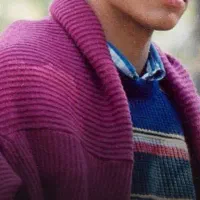 پارچه نخ کبریتی بنفش روشن