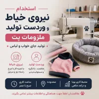 استخدام همکار خانم در کارگاه لباس حیوانات خانگی