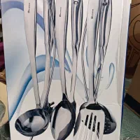 سرویس ۷ پارچه کفگیرو ملاقه استیل مستر