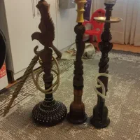 قلیون چوب سرخ هرسه باهم