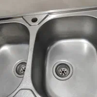 دو عدد سینک ظرفشویی ایلیا استیل در حد نو