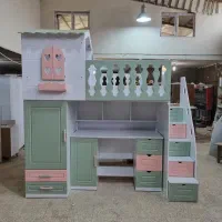 تخت کودک و نوجوان دوتا تخت با لوازم