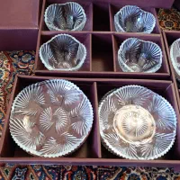 کریستال پیش دستی و پیاله و بستنی خوری خورشیدی