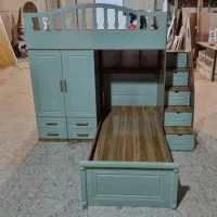 تخت دوطبقه مدل اِل کمددار/چکی ۷۹۰۳
