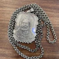 زنجیر و مدال شمایل نقره