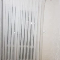 فروش پرده حریر سفید ساده