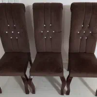 ست ۶ نفره صندلی ناهارخوری چوبی بسیار شیک و سالم